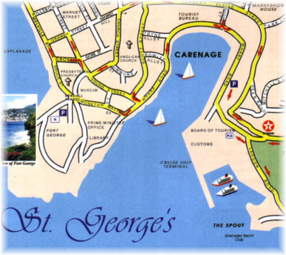 Map of St. George's